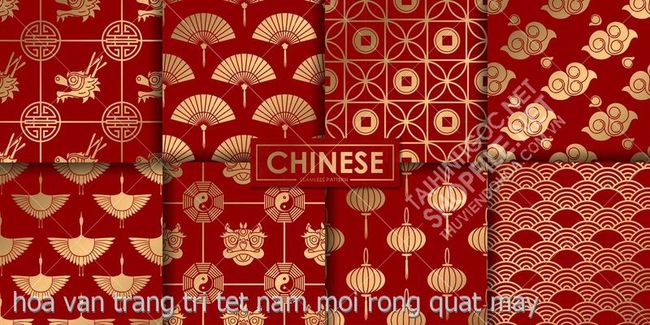 hoa van trang tri tet nam moi rong quat may